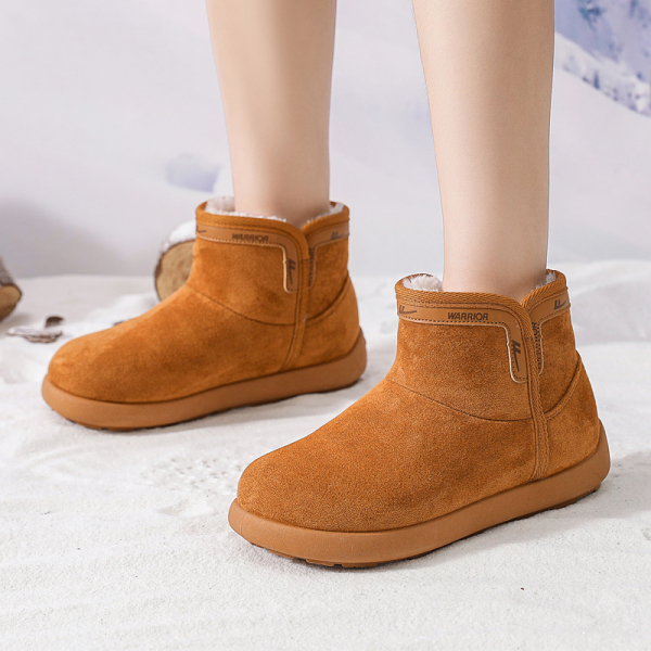 回力雪地靴女鞋冬季棉鞋短筒加绒保暖棉靴雪地靴女