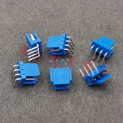 法国产 76382-404LF FCI 直角弯脚 4芯接线端子连接器 AMPHENOL