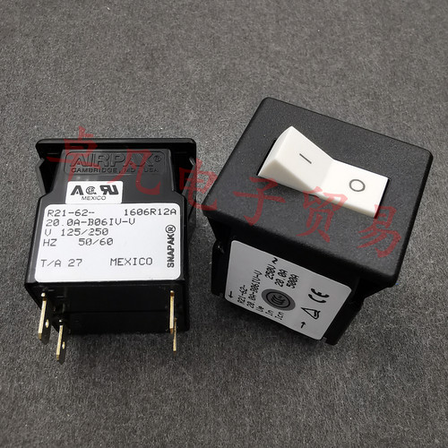 墨西哥产 埃伯斯 AIRPAX R21-62-20,0A-B06IV-V 断路器开关 20A