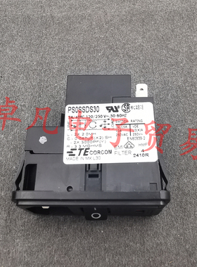 TE Corcom  PS0SSDS30 3A 120/250V 开关电源插座 泰科
