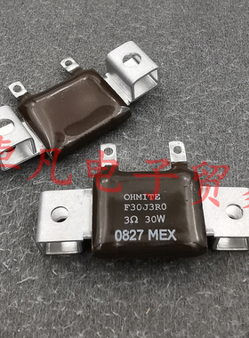 墨西哥产 3R 30W OHMITE 3欧 空心线绕电阻 F30J3R0 3Ω 5% MX