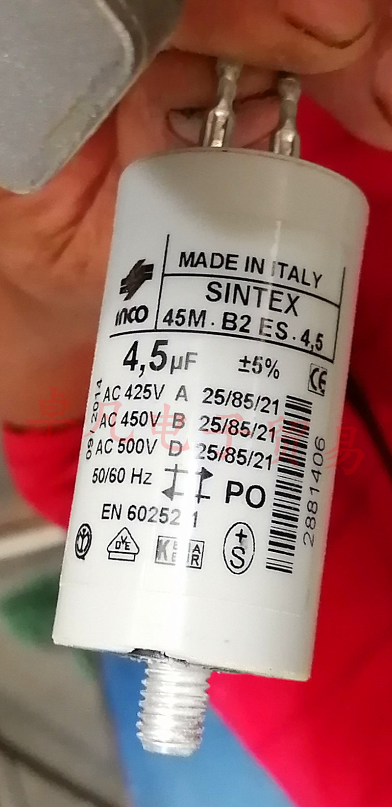 45M.B2ES.4,5电容器SINTEX4.5uF
