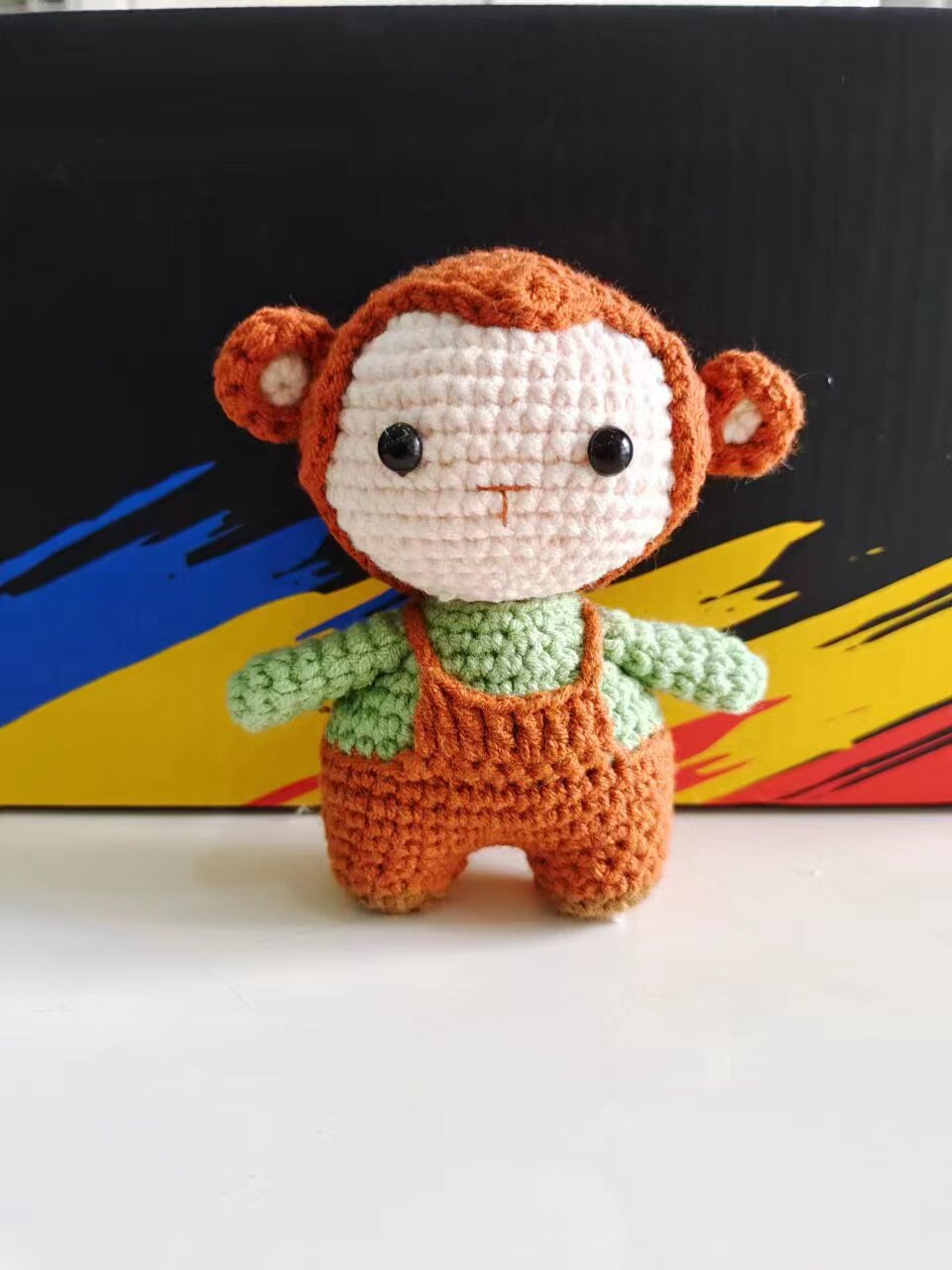 无指妈妈成品手工diy编织毛线小猴子永生玩偶书包钥匙扣生日礼物
