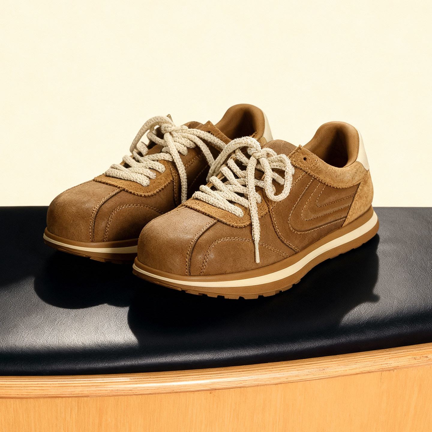 头层马皮+羊皮内里驴家面包鞋 时尚休闲运动鞋时百搭厚底板鞋女,女鞋,时尚休闲鞋,淘宝优惠券,粉丝福利购,淘宝优惠卷