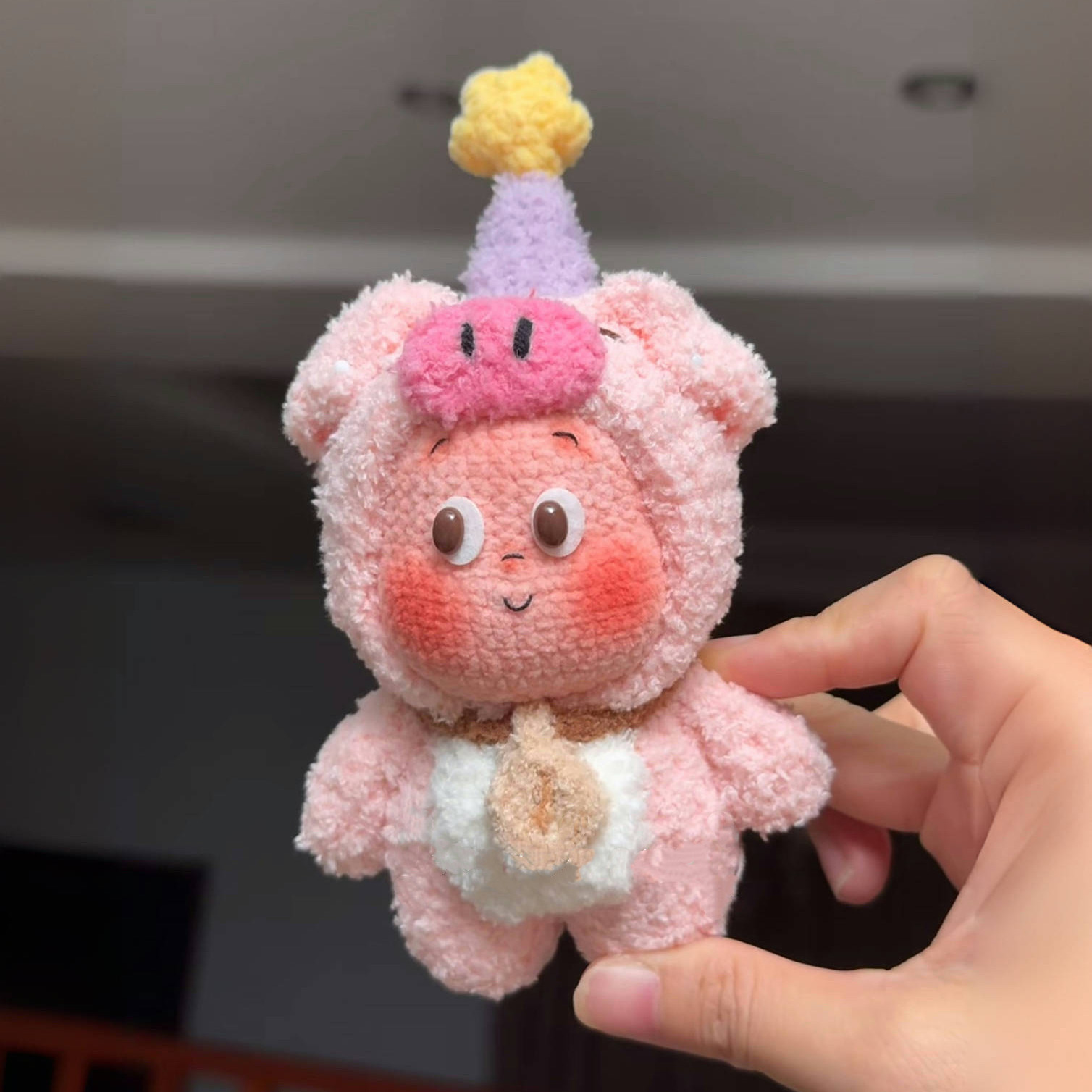 雪妃尔毛线钩针钩织玩偶星星人diy材料包钥匙扣挂件打发时间手工