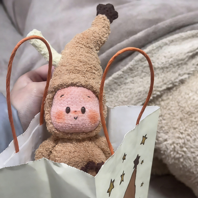 雪妃尔毛线手工礼物毛线钩针钩织玩偶星星人diy材料包钥匙扣挂件