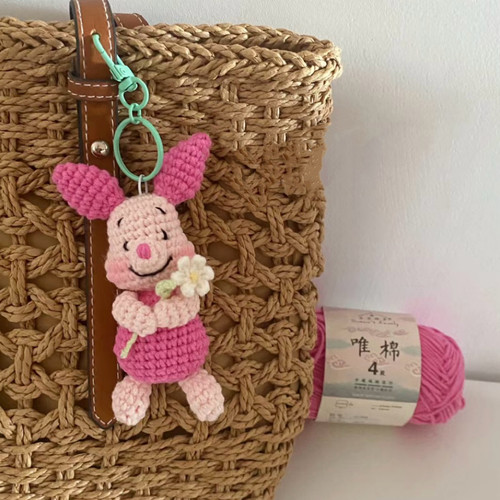 DIY比基尼猪猪挂件拍照装饰搭配情侣创意钩织毛线手工编织材料包