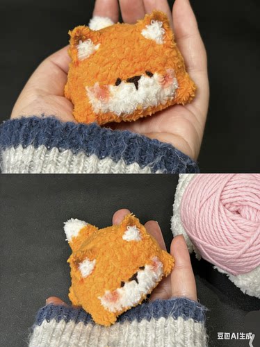 趴趴鸭玩偶包挂件毛线手工钩针编织diy材料包钥匙扣打发时间礼物