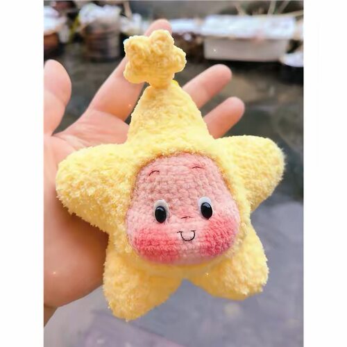 毛线手工diy星星人钩针编织材料包针织玩偶挂件礼物打发时间解闷