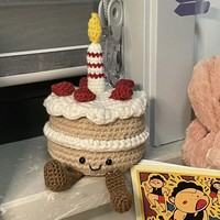 鉤針鉤織毛線生日蛋糕收納盒鑰匙扣玩偶手工diy材料包自制禮物