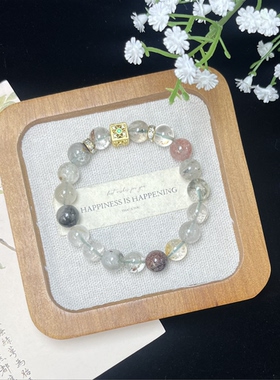 Ada珠宝天然幽灵水晶手链串女轻奢复气质显白百搭通勤生日礼物