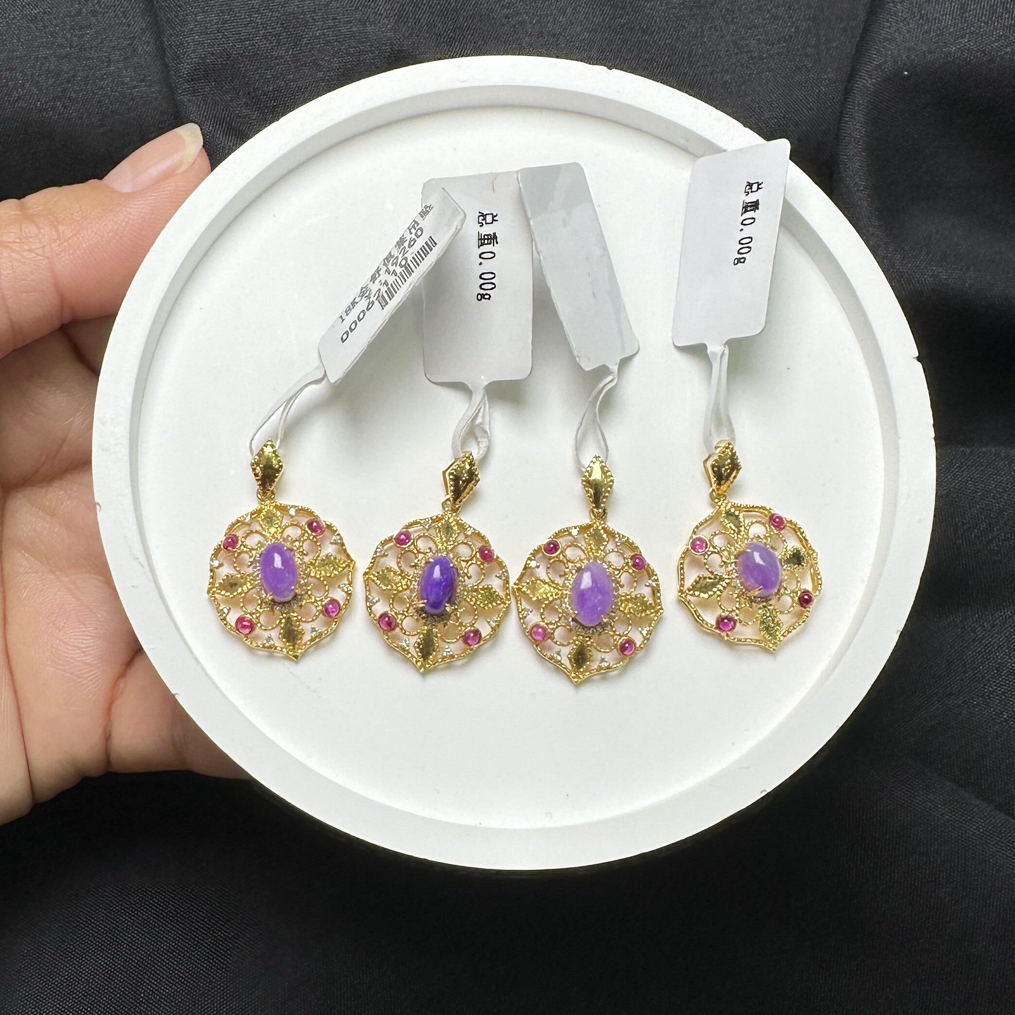 【ADA珠宝】18k金镶嵌天然颈饰