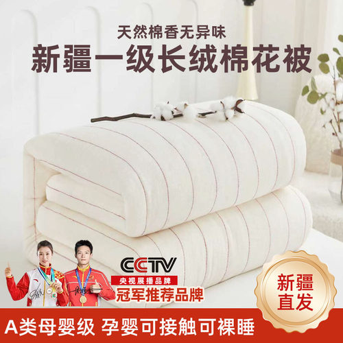 【新疆长绒棉被春秋被加厚冬被】