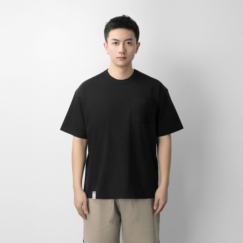 短袖圆领百机宽松男女同款