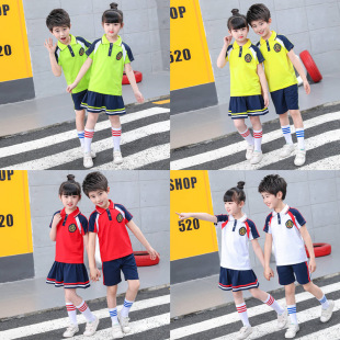 班服运动会毕业服小学生校服幼儿园园服夏男女儿童装夏季开学套装