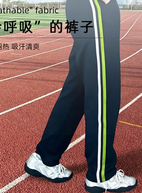 四季中小学生绿白条南韩丝校服