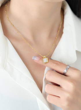 钛钢锁骨链女小众高级感轻奢锁骨