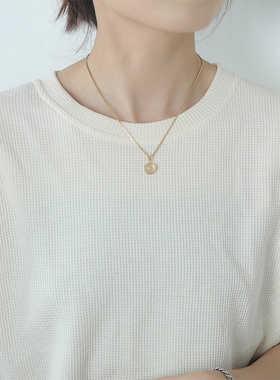 钛钢锁骨链女法式轻奢小众潮流