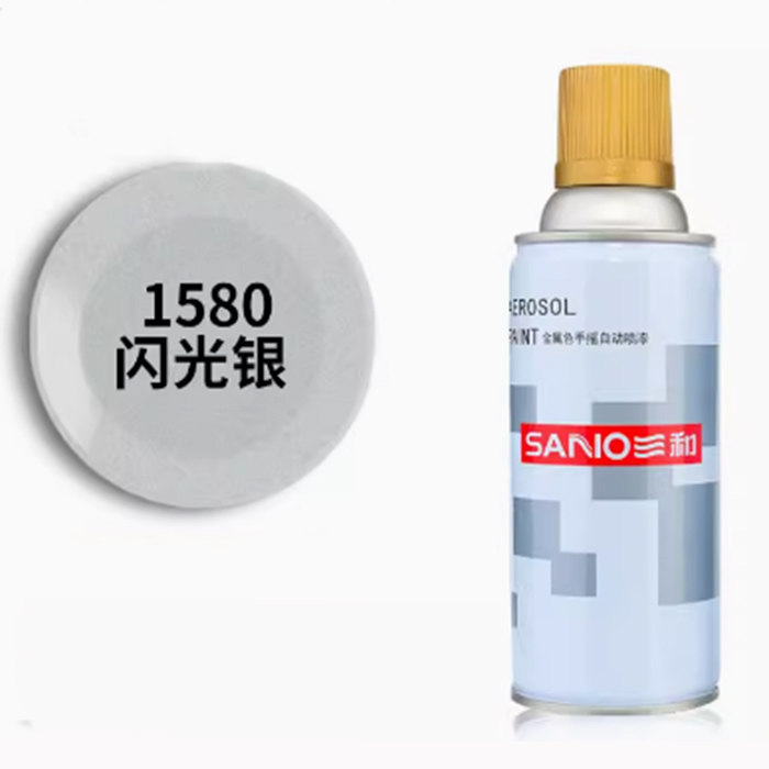 三和喷漆1580闪光银色喷漆汽车卡车门窗金属闪银三和油漆手摇自动
