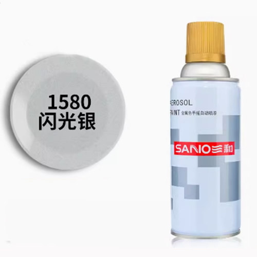 三和喷漆1580闪光银色喷漆汽车卡车门窗金属闪银三和油漆手摇自动