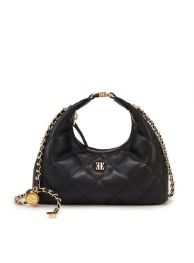 ELLE女包新款包包hobo包安可拉红色手提百搭链条斜挎包月牙包