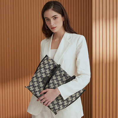 ELLE女包新款老花大托特包