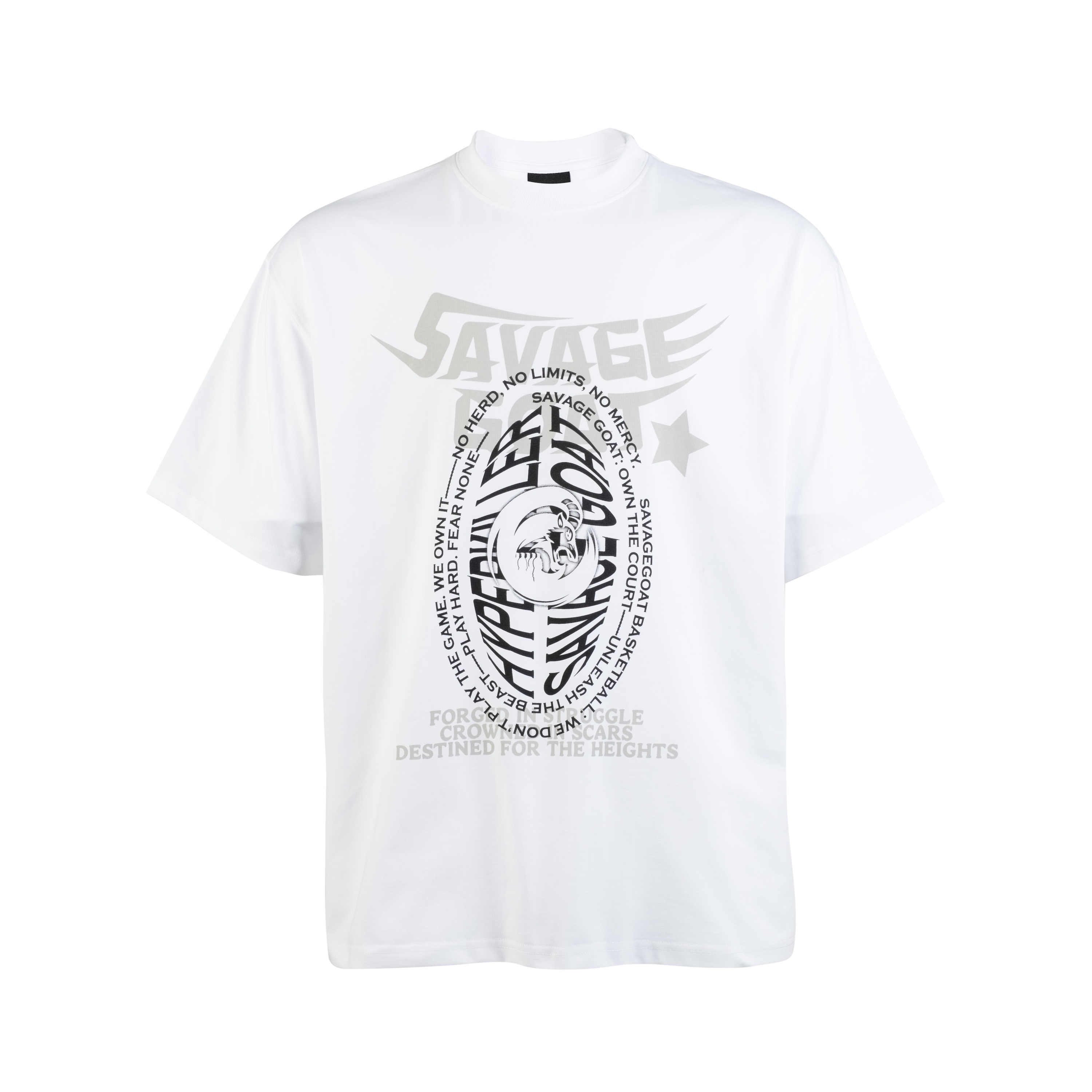 HYPERKILLER 25SS李峙锦SavageGoat主题短袖美式宽松潮流