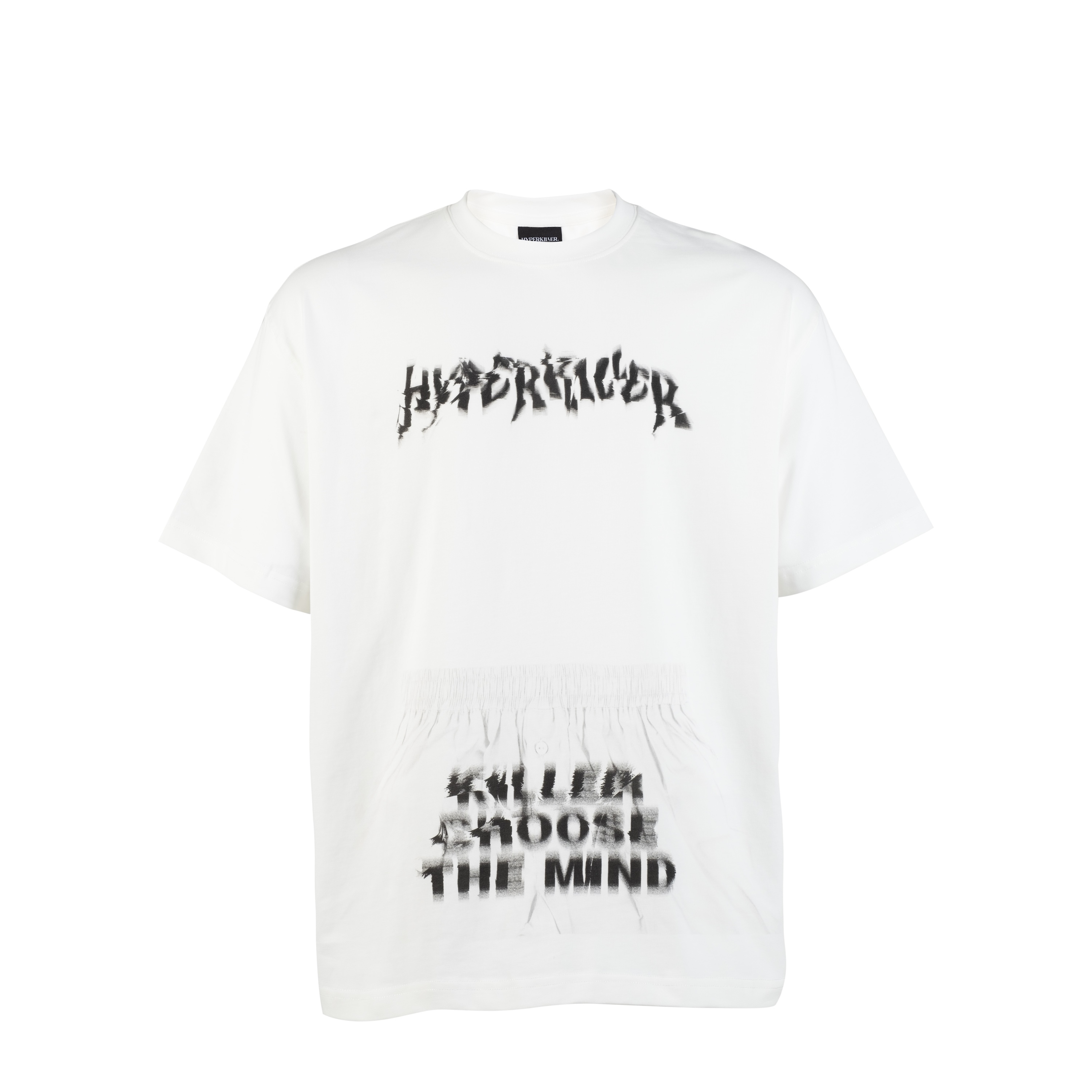 HYPERKILLER 25SS李峙锦恶搞泼墨衣裤一体短袖美式宽松潮流