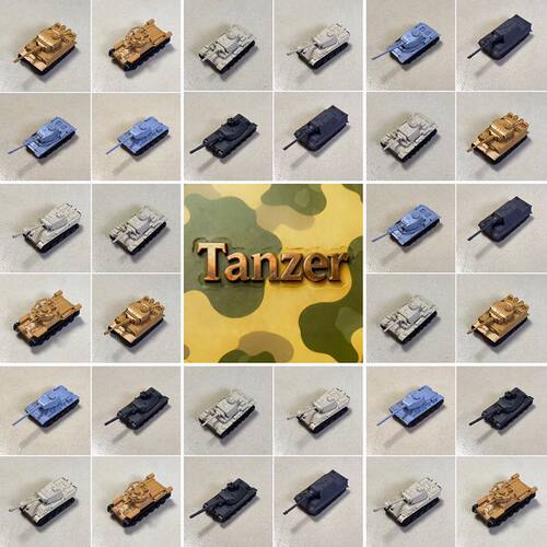 Tanzer军事坦克战车装甲车模型-静态玩具-极小尺寸-JX-迷你Q系列