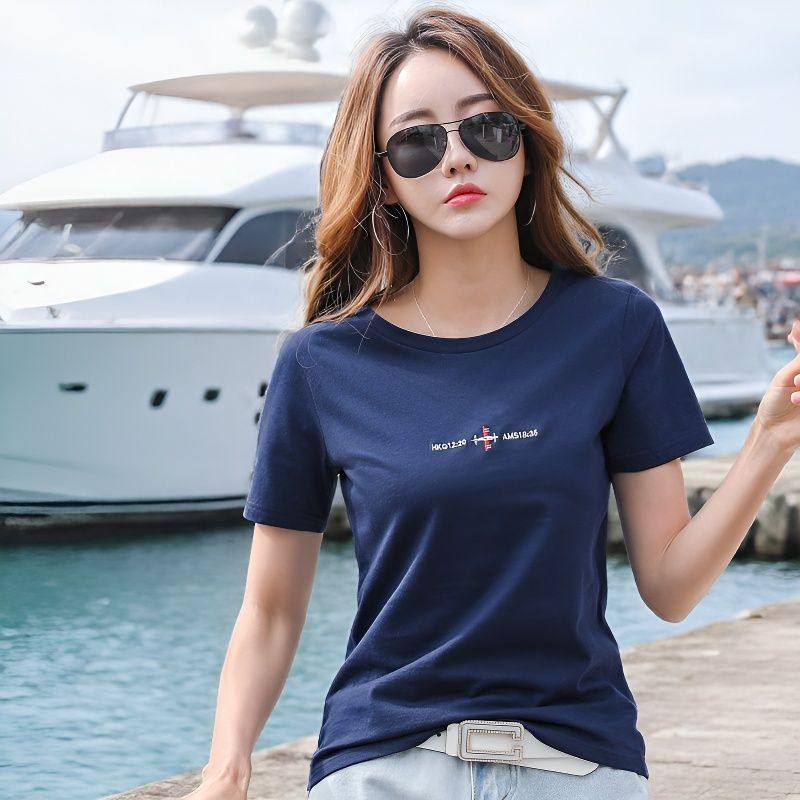 纯棉内搭短袖T恤女白色宽松刺绣上衣夏季大码体恤衫2026早春新款,女装/女士精品,大码内搭,淘宝优惠券,粉丝福利购,淘宝优惠卷