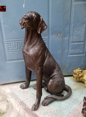 工艺旺财狗牧羊犬镇宅家居装饰