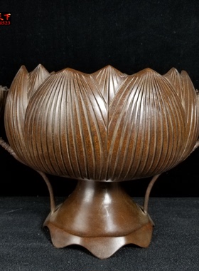 纯铜盘香炉摆件工艺礼品