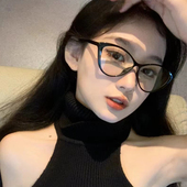 欧美辣妹猫眼近视眼镜可配度数女素颜神器防蓝光复古平光眼睛镜架