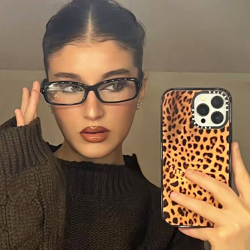 2026新款复古眼镜黑框窄方形素颜神器女近视可配度数防蓝光板材腿