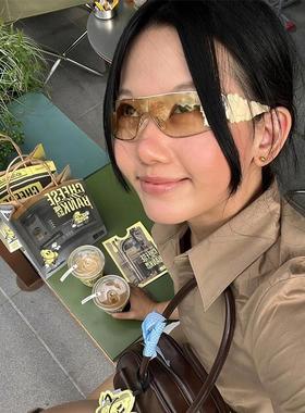 日系动漫千禧辣妹y2k墨镜个性亚裔复古风太阳眼镜女防紫外线骑行
