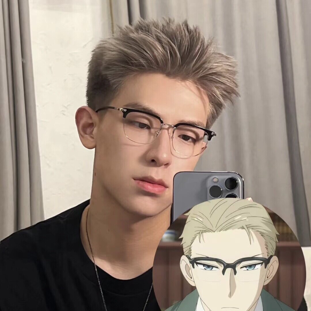 半框近视眼镜可配度数男防蓝光变色眉毛框镜架小红书文艺平光镜女