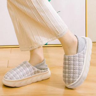 春秋季 踩屎感月子鞋 软底可外穿拖鞋 厚底产后产妇包跟孕妇鞋 春秋款