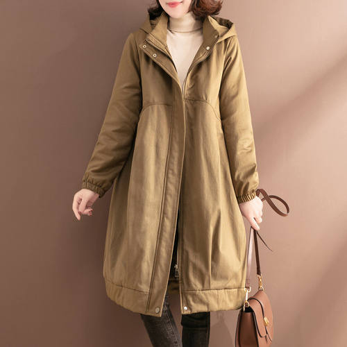 棉衣女中长款2025年新款冬季加厚