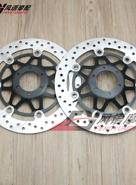适用本田 CB400 92-98 VTEC 一二三四代 前刹车盘 前刹车碟黑色