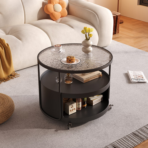 新款圆形客厅可移动小户型小茶几