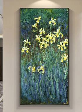 手绘轻奢莫奈风景油画