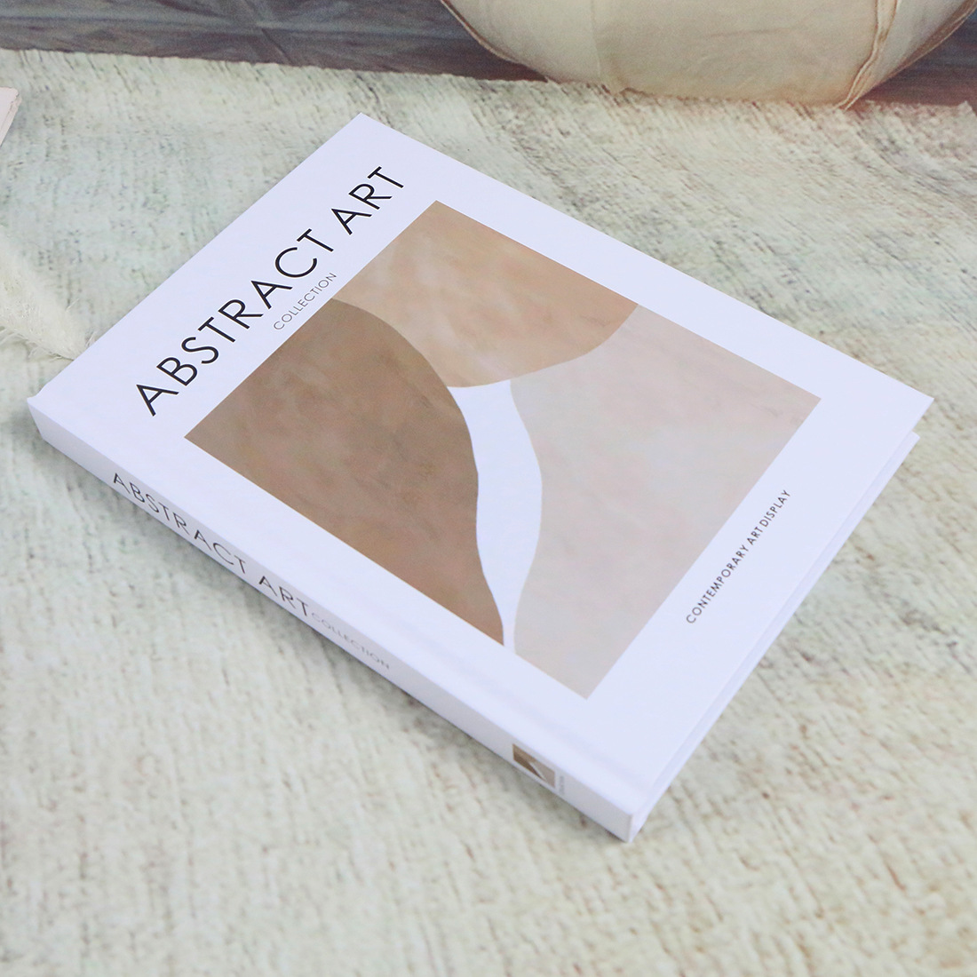 软装黑白灰英文装饰书道具书可翻页现代样板房书房摆件简约款