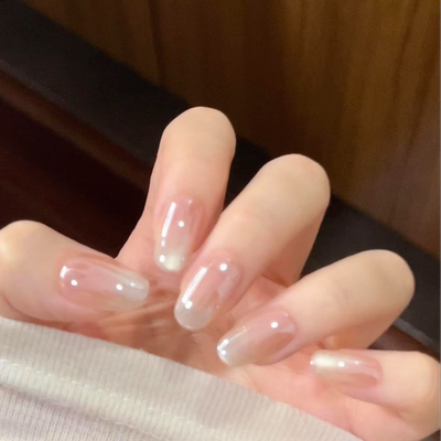 猫光海莉裸色极光猫眼穿戴甲