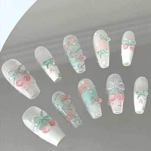 薄荷汽水樱桃春夏穿戴甲