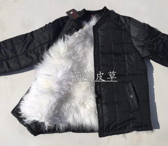中老年羊毛棉袄皮帽一体内胆长羊毛男士棉服加厚保暖爸爸装真皮毛
