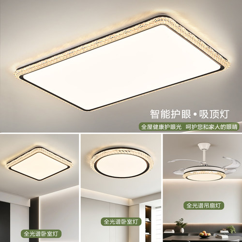 现代简约高亮智能全光谱全屋灯具