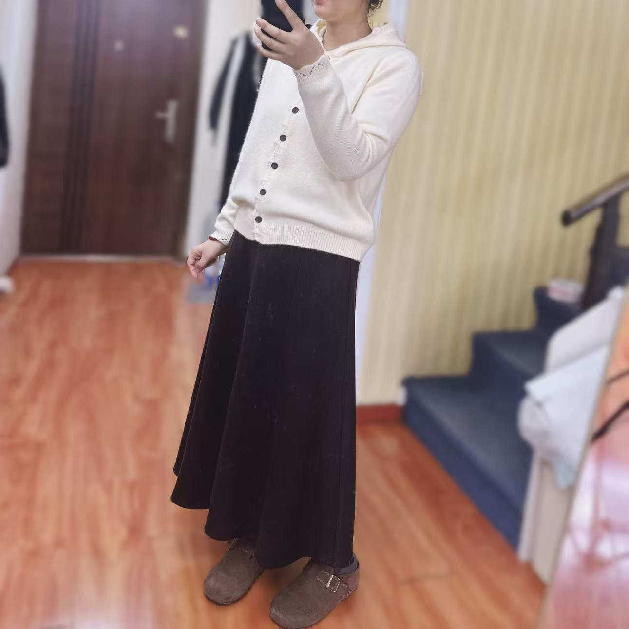 FENYUN 定制款咖啡色半身裙