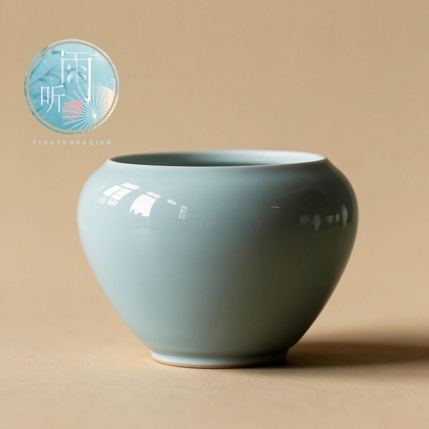 仿古胎无盖建水日式陶瓷茶洗水盂茶渣桶家用功夫茶具配件废水缸