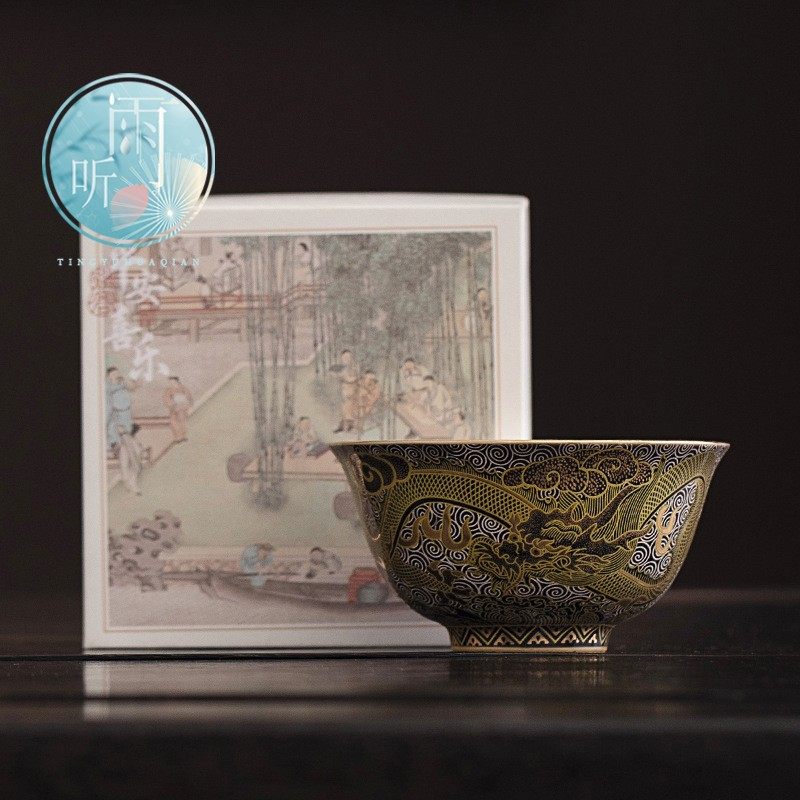 龙腾四海陶瓷主人杯茶杯喝茶大号单杯功夫茶具茶碗品茗杯伴手礼,餐饮具,茶杯,淘宝优惠券,粉丝福利购,淘宝优惠卷