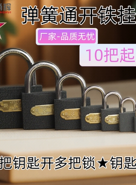 通锁一把钥匙开多把锁通开锁挂锁柜子大门通用锁头电力物业统开锁